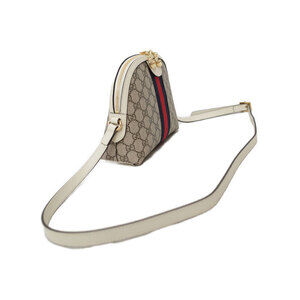 Gucci Canvas Beige Ophidia Shoulder Bag Supreme Ebony GG Brown